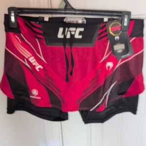 UFC Red and Black Athletic Shorts